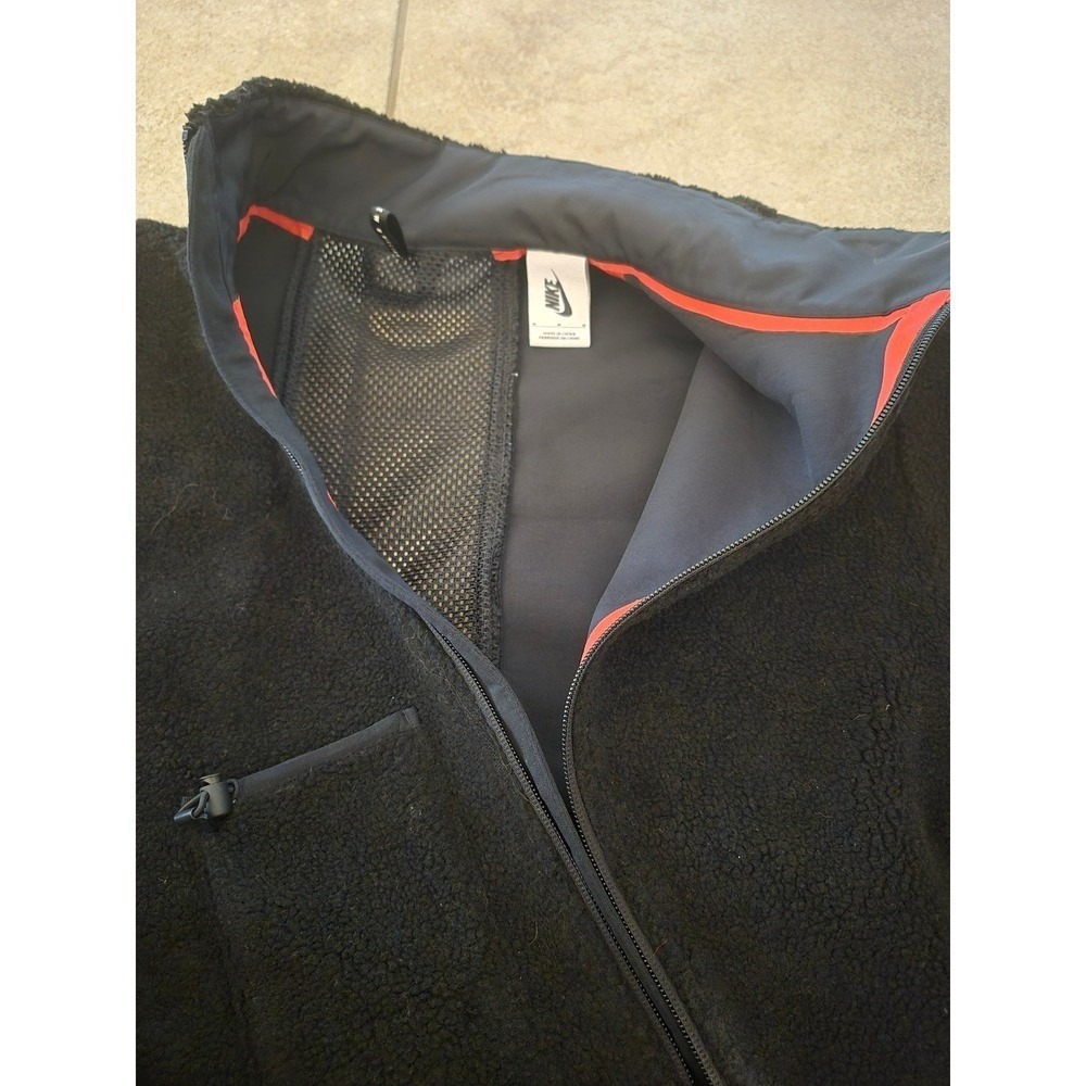 Nike x Matthew M William Black Sherpa Jacket Assymetrical Zip - Medium‎ - Picture 6 of 15